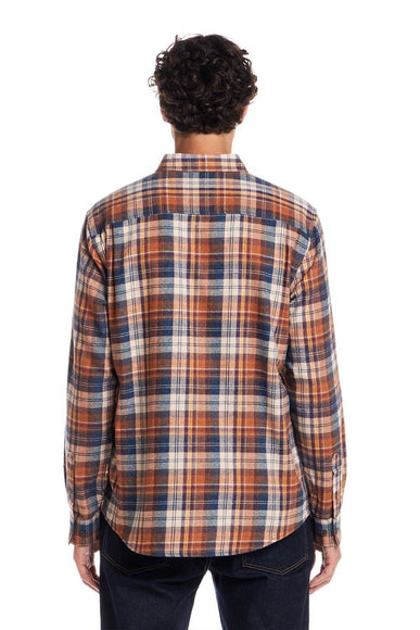 Weatherproof Vintage Brushed Flannel Shirt for Men in Umber 