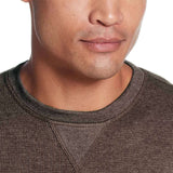 Weatherproof Vintage Waffle Henley Thermal Long Sleeve Shirt for Men in Chocolate