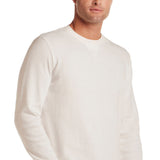 Weatherproof Vintage Waffle Henley Thermal Long Sleeve Shirt for Men in White