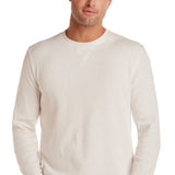 Weatherproof Vintage Waffle Henley Thermal Long Sleeve Shirt for Men in White