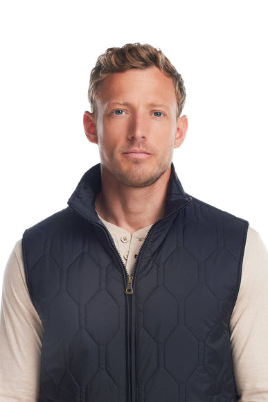 Weatherproof Vintage Hex Quilted Lightweight Vest for Men in Black
