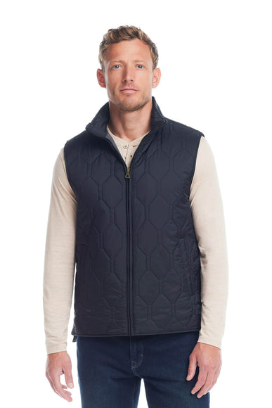 Weatherproof Vintage Hex Quilted Lightweight Vest for Men in Black