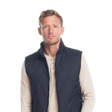Weatherproof Vintage Hex Quilted Lightweight Vest for Men in Black