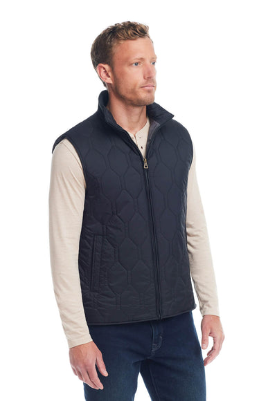 Weatherproof Vintage Hex Quilted Lightweight Vest for Men in Black