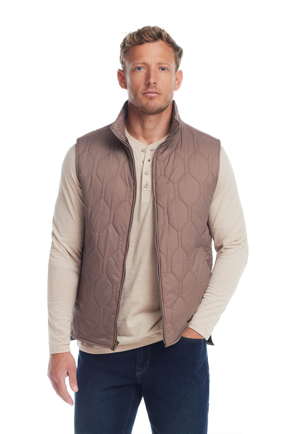 Weatherproof Vintage Hex Quilted Light Weight Vest for Men in Mountain Glik s