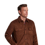 Weatherproof Vintage Faux Suede Shirt Jacket for Men in Light Brown