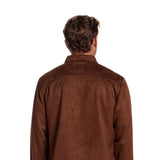 Weatherproof Vintage Faux Suede Shirt Jacket for Men in Light Brown
