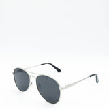 Weatherproof Vintage Jollia Matte Silver Sunglasses for Men