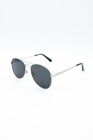 Weatherproof Vintage Jollia Matte Silver Sunglasses for Men