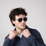 Weatherproof Vintage Jollia Matte Silver Sunglasses for Men