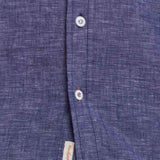 Weatherproof Vintage Cotton Linen Solid Button Up Shirt for Men in Naval Academy