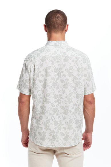 Weatherproof Vintage Cotton Linen Button Up Shirt for Men in Hedge Green