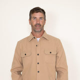  Weatherproof Vintage Lumber Jack Unlined Shirt Jacket for Men in Khaki