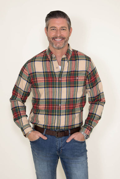 Weatherproof Vintage Flannel for Men in Beige