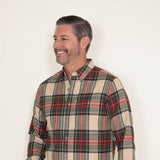 Weatherproof Vintage Flannel for Men in Beige