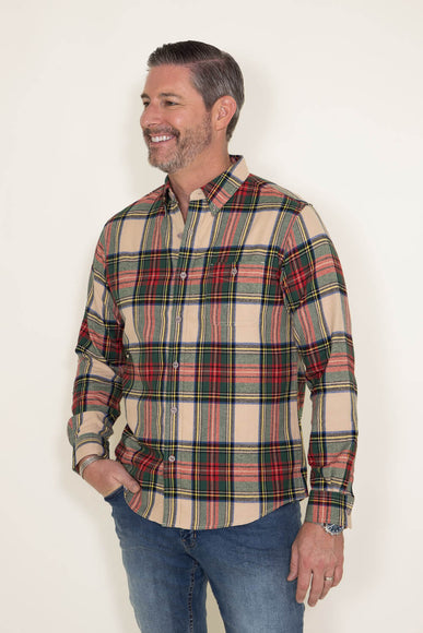 Weatherproof Vintage Flannel for Men in Beige