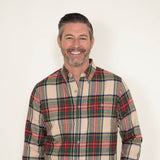 Weatherproof Vintage Flannel for Men in Beige
