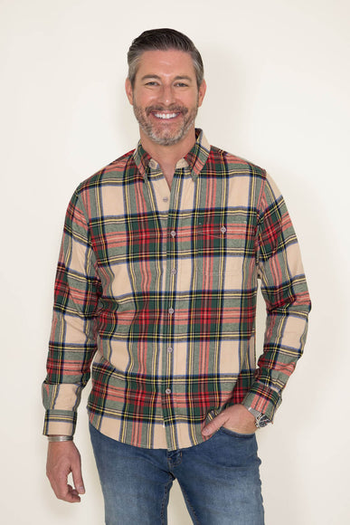 Weatherproof Vintage Flannel for Men in Beige