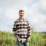 Weatherproof Vintage Lumber Jack Flannel Shirt Jacket for Men in Multi Brown