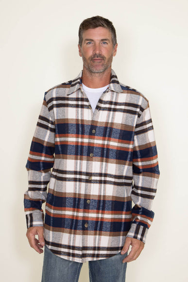 Weatherproof Vintage Lumber Jack Flannel Shirt Jacket for Men in Multi Brown