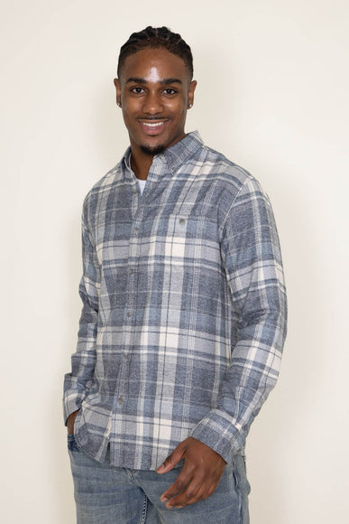 Weatherproof Vintage Flannel Shirt for Men in Grey