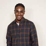 Weatherproof Vintage Flannel Shirt for Men in Carob Brown