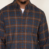 Weatherproof Vintage Flannel Shirt for Men in Carob Brown