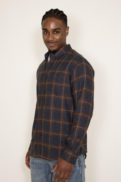 Weatherproof Vintage Flannel Shirt for Men in Carob Brown