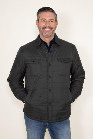 Weatherproof Vintage Quilted Barn Jacket for Men in Green