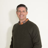 Weatherproof Vintage Waffle Crewneck Raglan Sweater for Men in Green