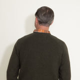 Weatherproof Vintage Waffle Crewneck Raglan Sweater for Men in Green