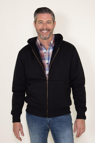 Weatherproof Vintage Sherpa Lined Hood Jacket for Men in Black