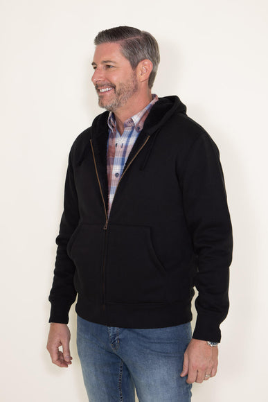 Weatherproof Vintage Sherpa Lined Hood Jacket for Men in Black