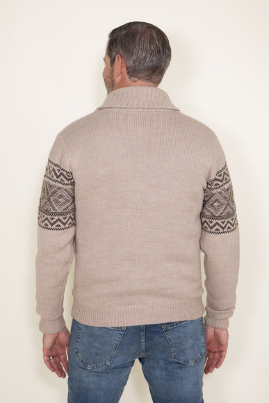 Weatherproof Vintage Norwegian Cardigan for Men in Tan