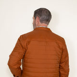 Weatherproof Vintage Quilted Nylon Jacket for Men in Caramel Cafe 