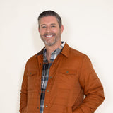 Weatherproof Vintage Quilted Nylon Jacket for Men in Caramel Cafe 