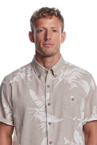 Weatherproof Vintage Washable Line Button Up Shirt for Men in Almond Milk