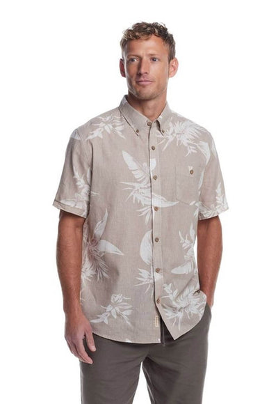 Weatherproof Vintage Washable Line Button Up Shirt for Men in Almond Milk