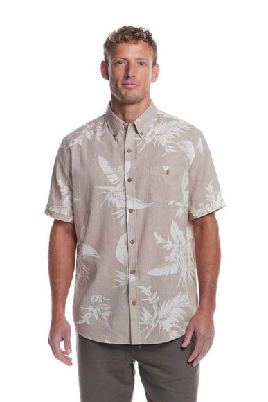 Weatherproof Vintage Washable Line Button Up Shirt for Men in Almond Milk