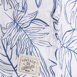 Weatherproof Vintage Washable Linen Button Up Shirt for Men in Blue Ashes