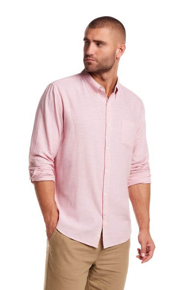 Weatherproof Vintage Country Twill Shirt for Men in Blush