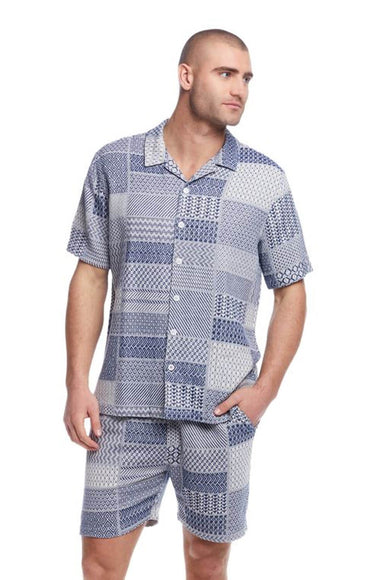 Weatherproof Vintage Knit Shorts for Men in Cream Navy | S2521543GK-CREAM NAVY