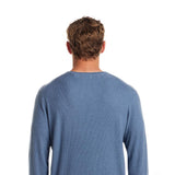 Weatherproof Vintage Merino Blend Roll Neck Sweater for Men in Blue Ashes