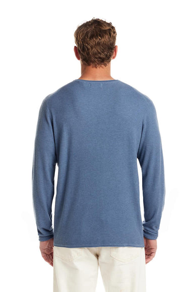 Weatherproof Vintage Merino Blend Roll Neck Sweater for Men in Blue Ashes
