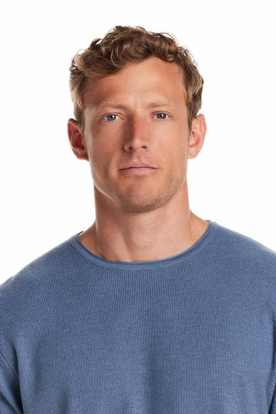 Weatherproof Vintage Merino Blend Roll Neck Sweater for Men in Blue Ashes