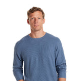 Weatherproof Vintage Merino Blend Roll Neck Sweater for Men in Blue Ashes