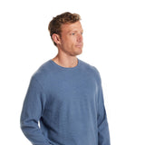 Weatherproof Vintage Merino Blend Roll Neck Sweater for Men in Blue Ashes