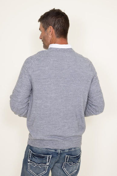 Weatherproof Vintage Crewneck Raglan Sweater for Men in Grey