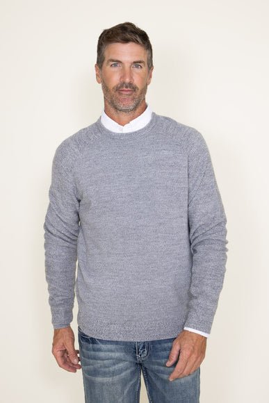 Weatherproof Vintage Crewneck Raglan Sweater for Men in Grey