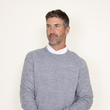 Weatherproof Vintage Crewneck Raglan Sweater for Men in Grey